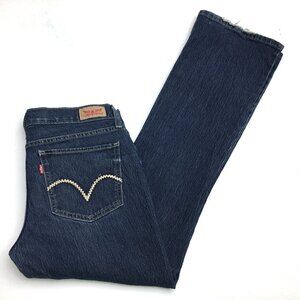 Levi's 524 Too Superlow Boot Cut Jeans Stretch size Juniors 11 length 32"